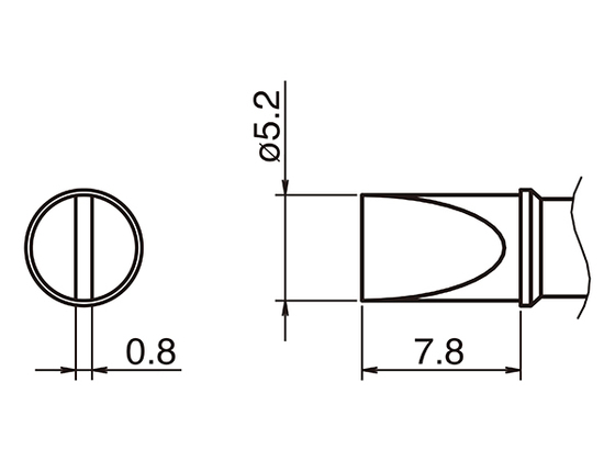 Lödspets T31B-5.2D, 450°