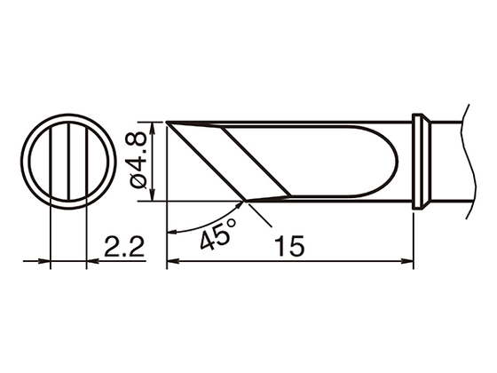 Lödspets T31-KU, 450°