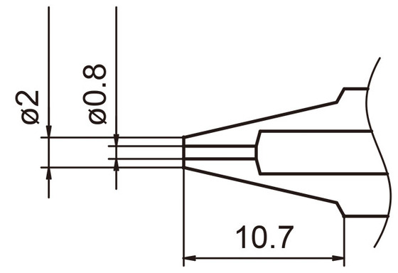 Avlödningsspets N3-08 / 0,8 mm