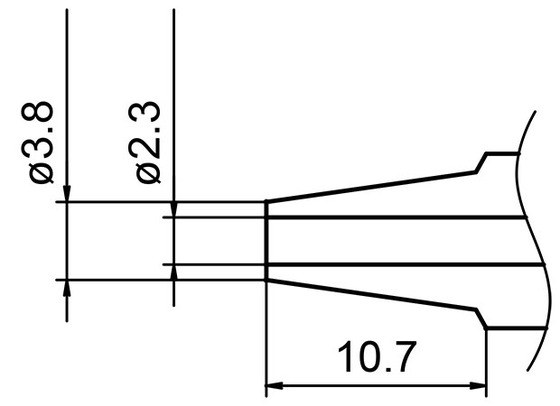 Avlödningsspets N3-23 / 2,3 mm