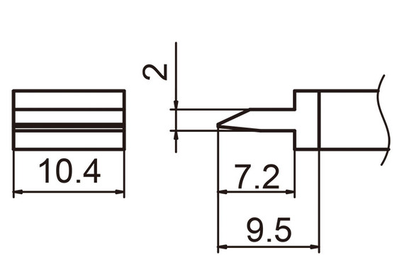Lödspets T15-1401, Rakel 10,4mm
