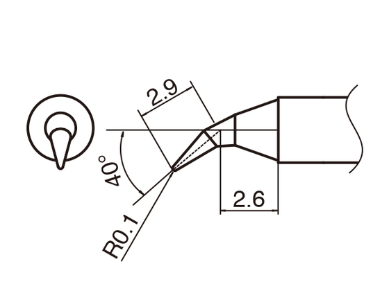 Lödspets T35-J, 350°