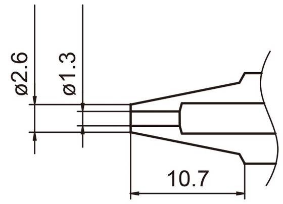 Avlödningsspets N3-13 / 1,3 mm
