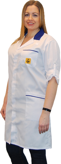 Rock, lång vit/blå stl XS