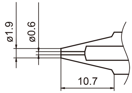Avlödningsspets N3-06 / 0,6 mm