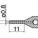 Avlödningsspets N61-11, 0,8mm for FR-410/301