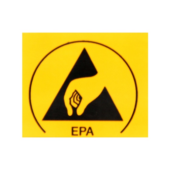 Varningsetikett kvadratisk