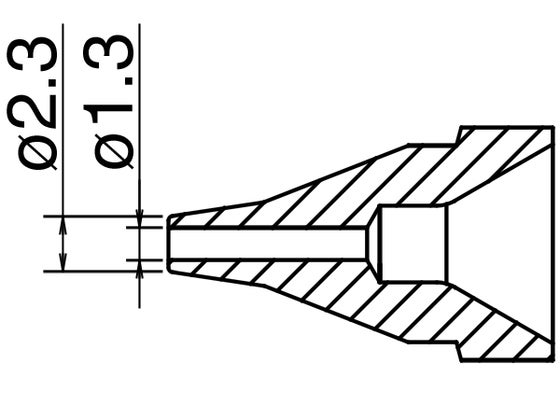Avlödningsspets N61-06, 1,3mm for FR-410/301