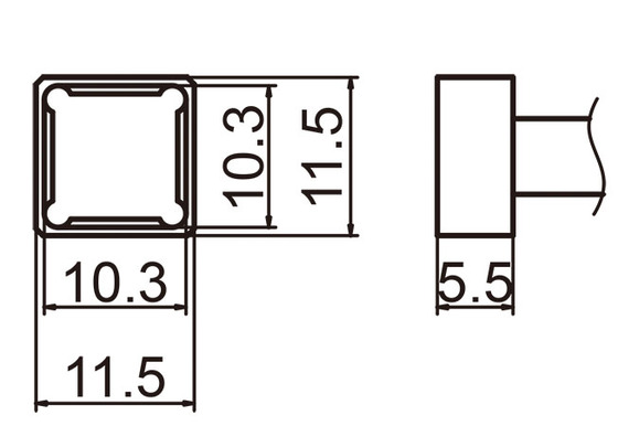 Lödspets T15-1202, 10.
3x10.3mm