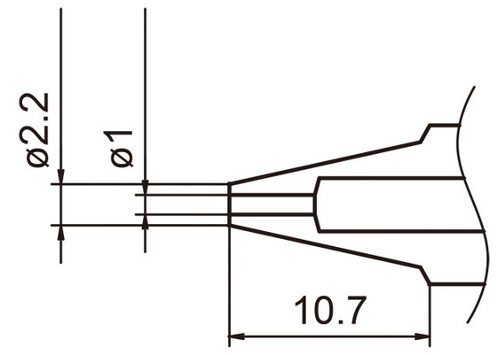 Avlödningsspets N3-10 / 1,0 mm