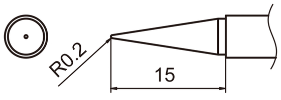 Lödspets T15-BL Lång