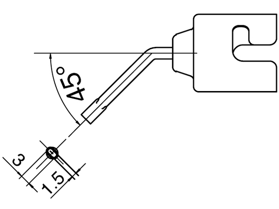 Munstycke N51-05 vinklad FR810