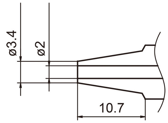 Avlödningsspets N3-20 / 2,0 mm