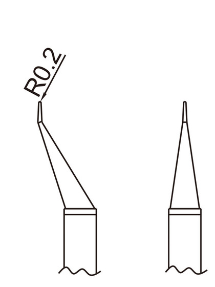 Lödspets pincett T16-1001, par