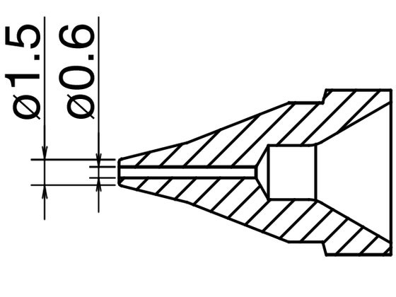Avlödningsspets N61-01, 0,6mm for FR-410/301