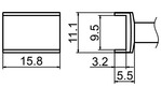 Lödspets T15-1004, 9,
5x15,8mm